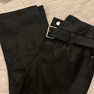 RtA Belted Leather Pants